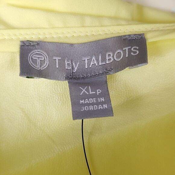 Talbot's T by Talbot's Lightweight Yellow Chiffon Water Resistant Jacket NWT - Picture 3 of 13